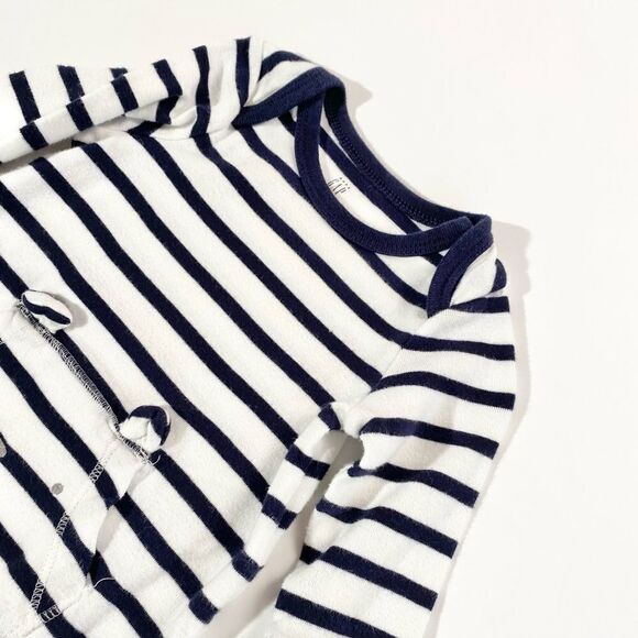Navy stripe teddy bear onesie by babygap - Picture 5 of 8